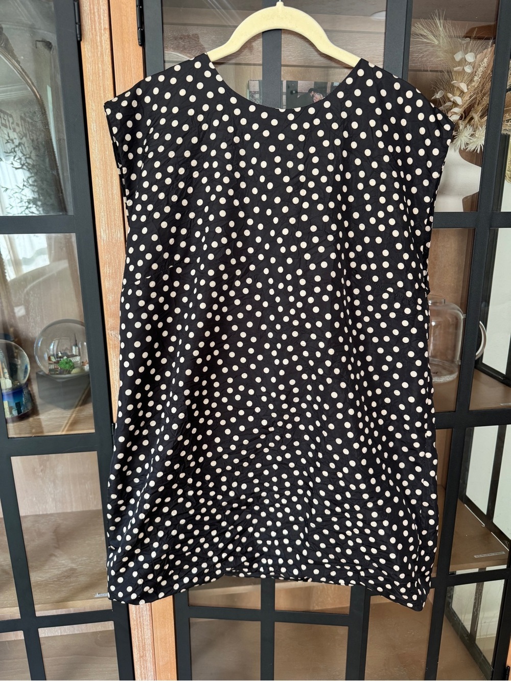 NWT Ter Et Bantine grenoble shirt polka dots blouse tunic cap sleeve longline